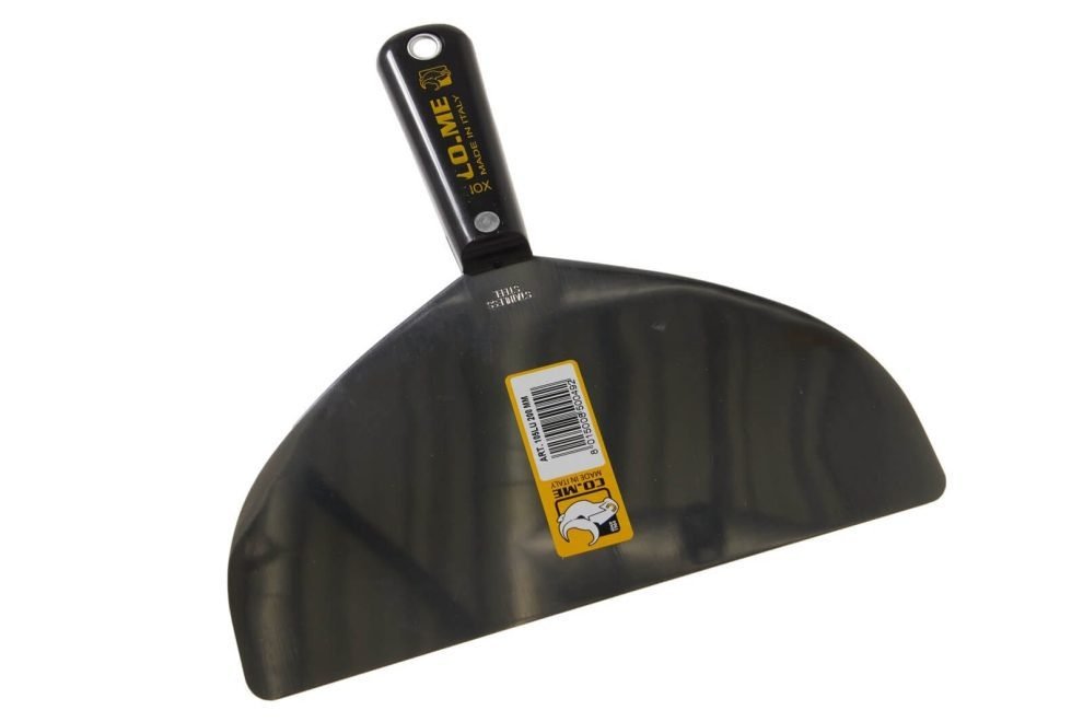 Spaclu INOX Co.Me 200 MM ,Maner plastic,margini rotunjite — COME-1078