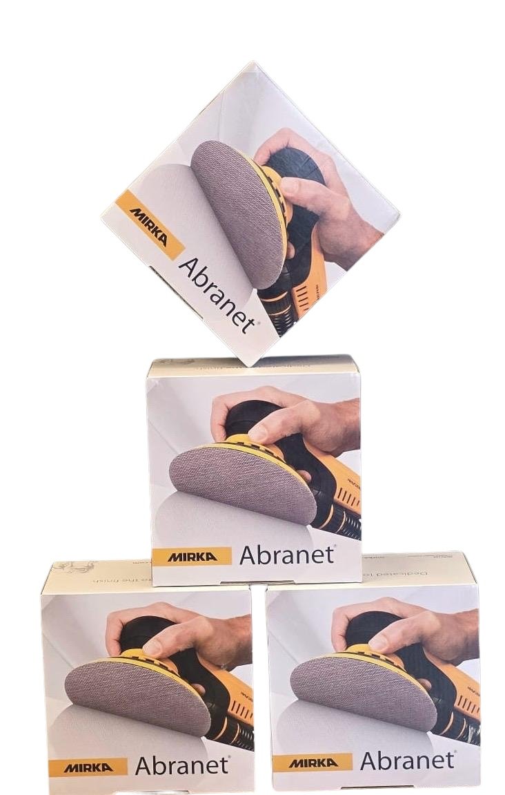 PACHET PROMOTIONAL ABRANET 150MM ,50BUC. CUTIE 3+1( CUTIE GRATIS GRANULATIE P150) , LA ALEGERE P80,P100,P120,P150,P180,P240,P320,P360,P400,P500,P600,P800,P1000 -MIRKA — MIRKA-1380